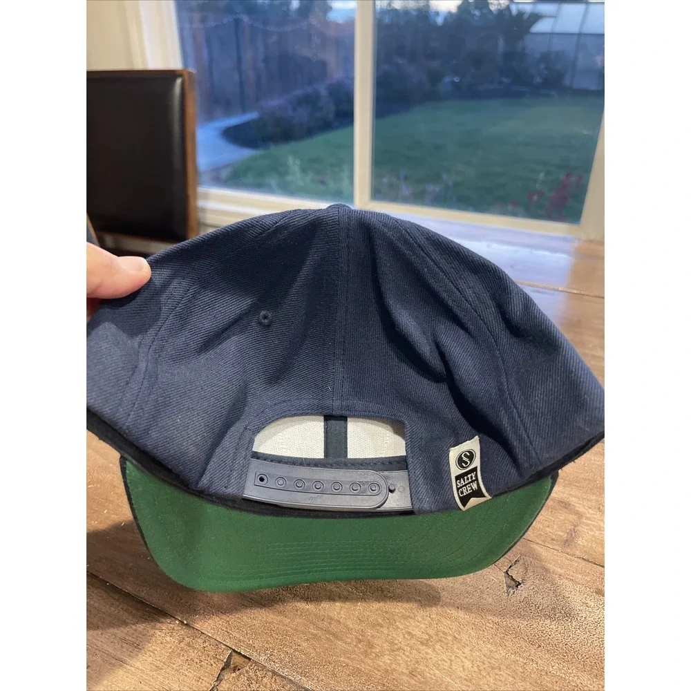 Salty Crew Chasing Tail Cap Hat Adult‎ Beige Wool Acrylic Blend Trucker Snapback
